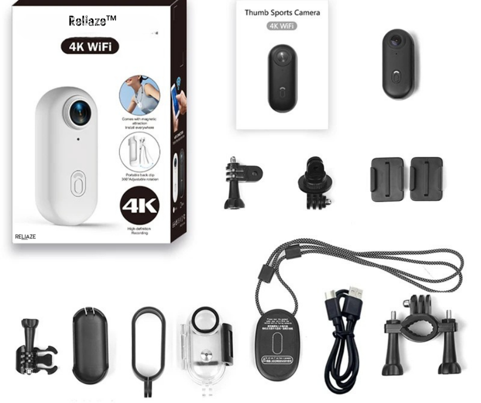 Reliaze™ 4k Thumb Action Camera